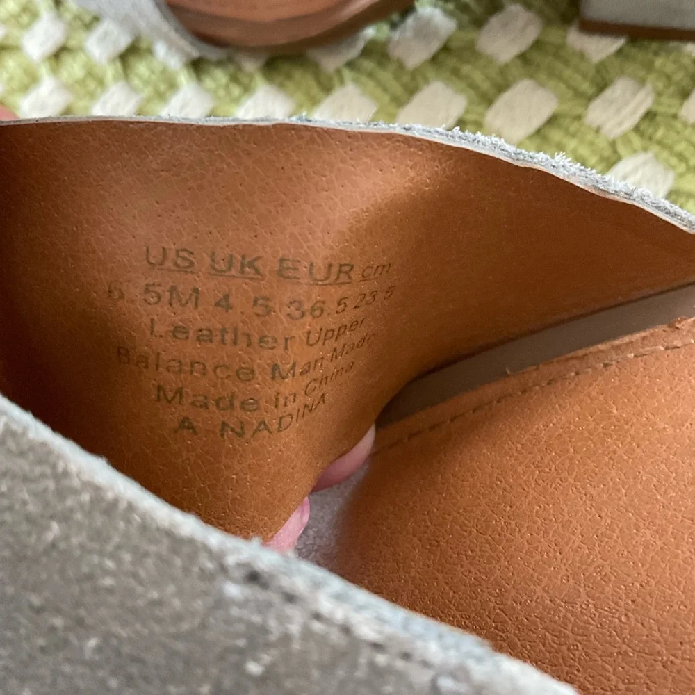 Franco Sarto Suede Leather Sandals, Women’s Sz 6.5